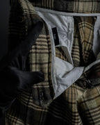 "GUCCI" Brushed check pattern tapered pants