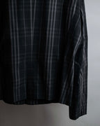 "BURBERRY" Combination leather design check pattern one-shoulder bag