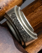 "JEAN PAUL GAULTIER" Logo engraved silver 925 ring