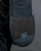 "Church's" Silver stud design wingtip derby shoes