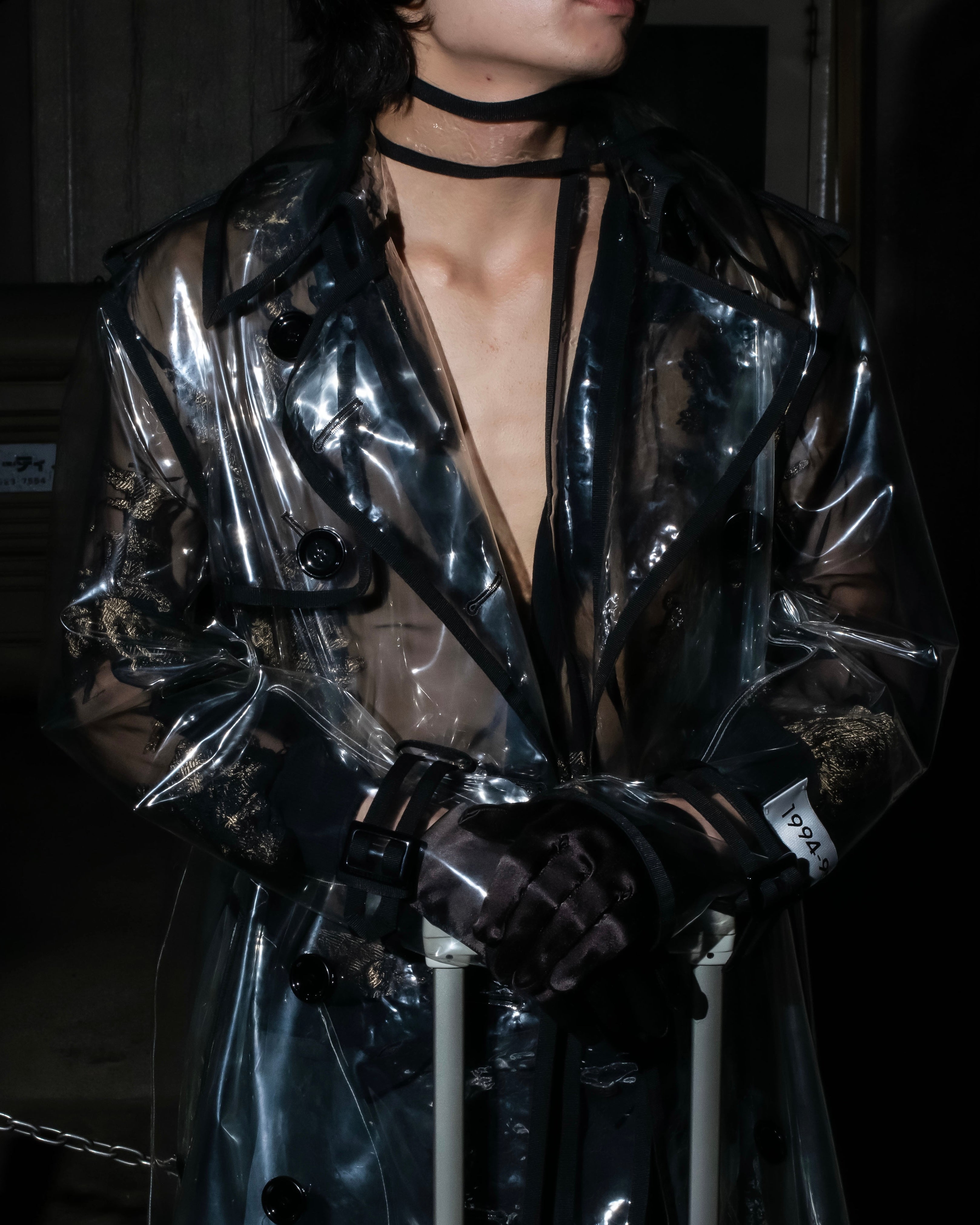 "DOLCE &amp; GABBANA" 23SS PVC material oversize trench coat