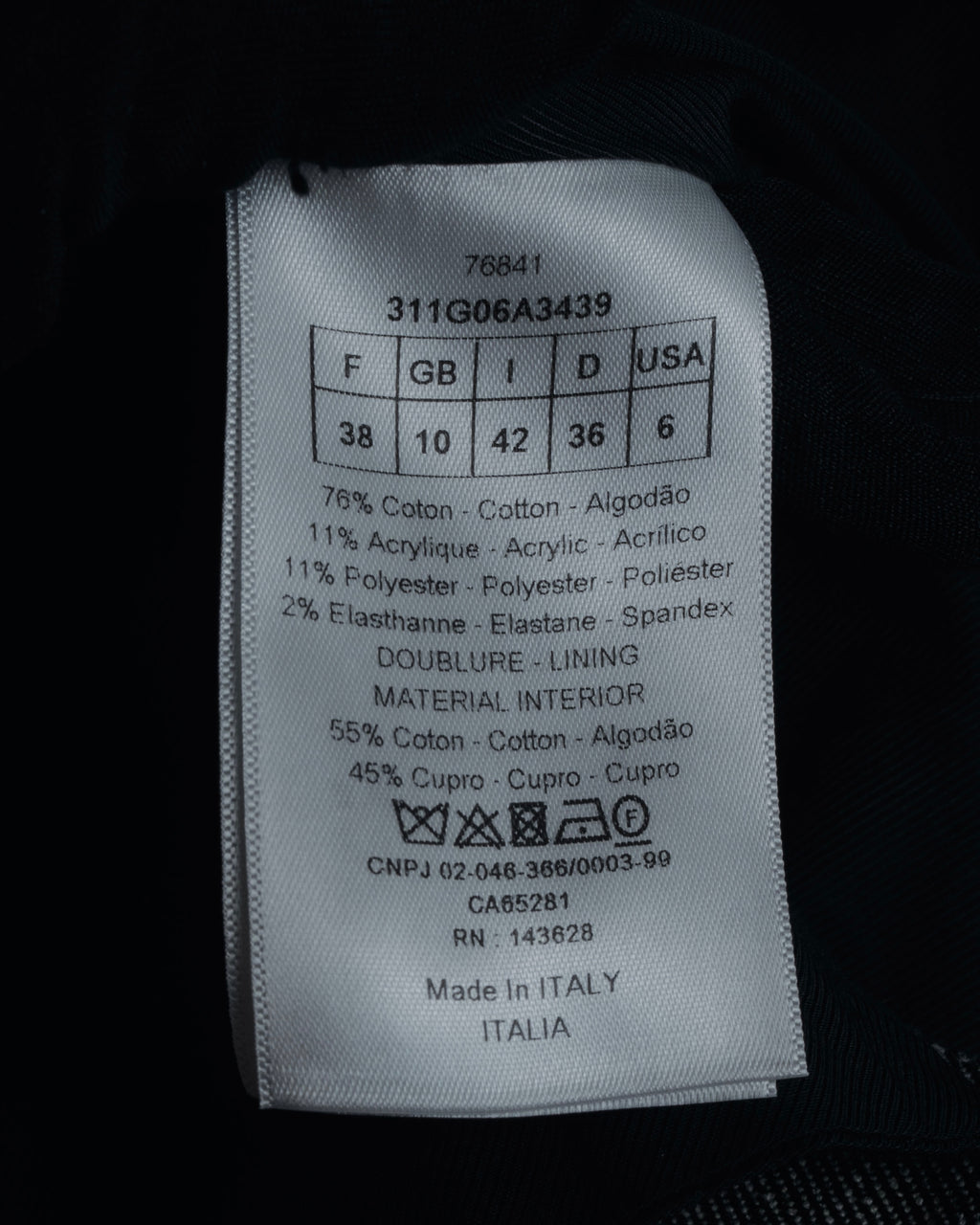 "Christian Dior" 23SS half double-breasted structured gilet