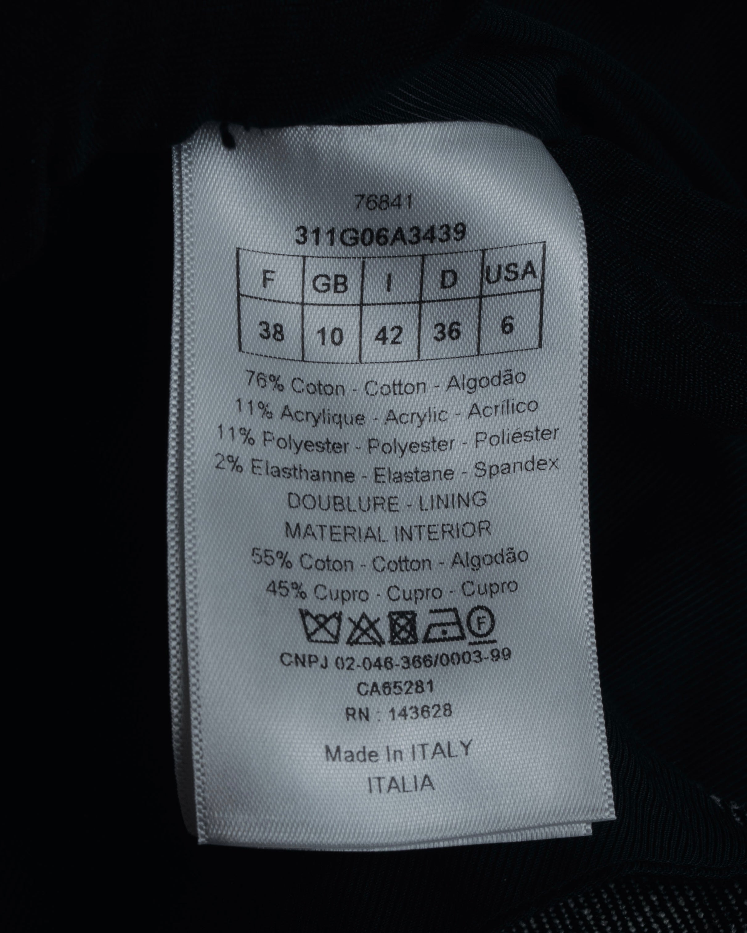 "Christian Dior" 23SS half double-breasted structured gilet