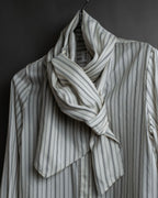 "MAISON MARGIELA" 16SS bowtie design striped long shirt