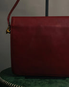 “Cartier” 80’s-90’s Must de Cartier burgundy leather shoulder bag