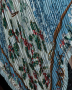 "HERMES" Winter scene christmas motif pattern carre 90 scarf