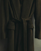 “Max Mara” 00’s Belted angora blend long coat