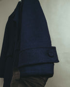 -SPECIAL- “Christian Dior” 2017 AW Navy double breasted A line long coat