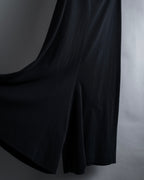 "YOHJI YAMAMOTO" 11SS Minimalist design skirt-like silhouette wide slacks
