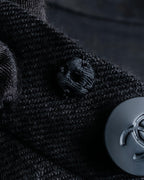 "CHANEL" Back button design flared maxi skirt