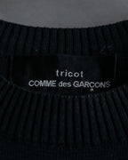 "tricot COMME des GARCONS" Wraparound dogging knit T shirt