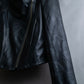 "HELMUT LANG"Boa switching shape leather zip-up jacket