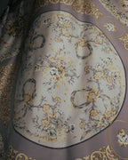 "Christian Dior" 80's-90's Elegant floral silk scarf