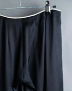 “CHANEL” Designed hem silk flare pants