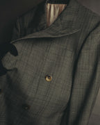 -SPECIAL- “GUCCI” 2019-2021 Glen check double-breasted wool suit