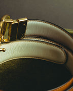 “Gucci” Leather reversible Double G belt