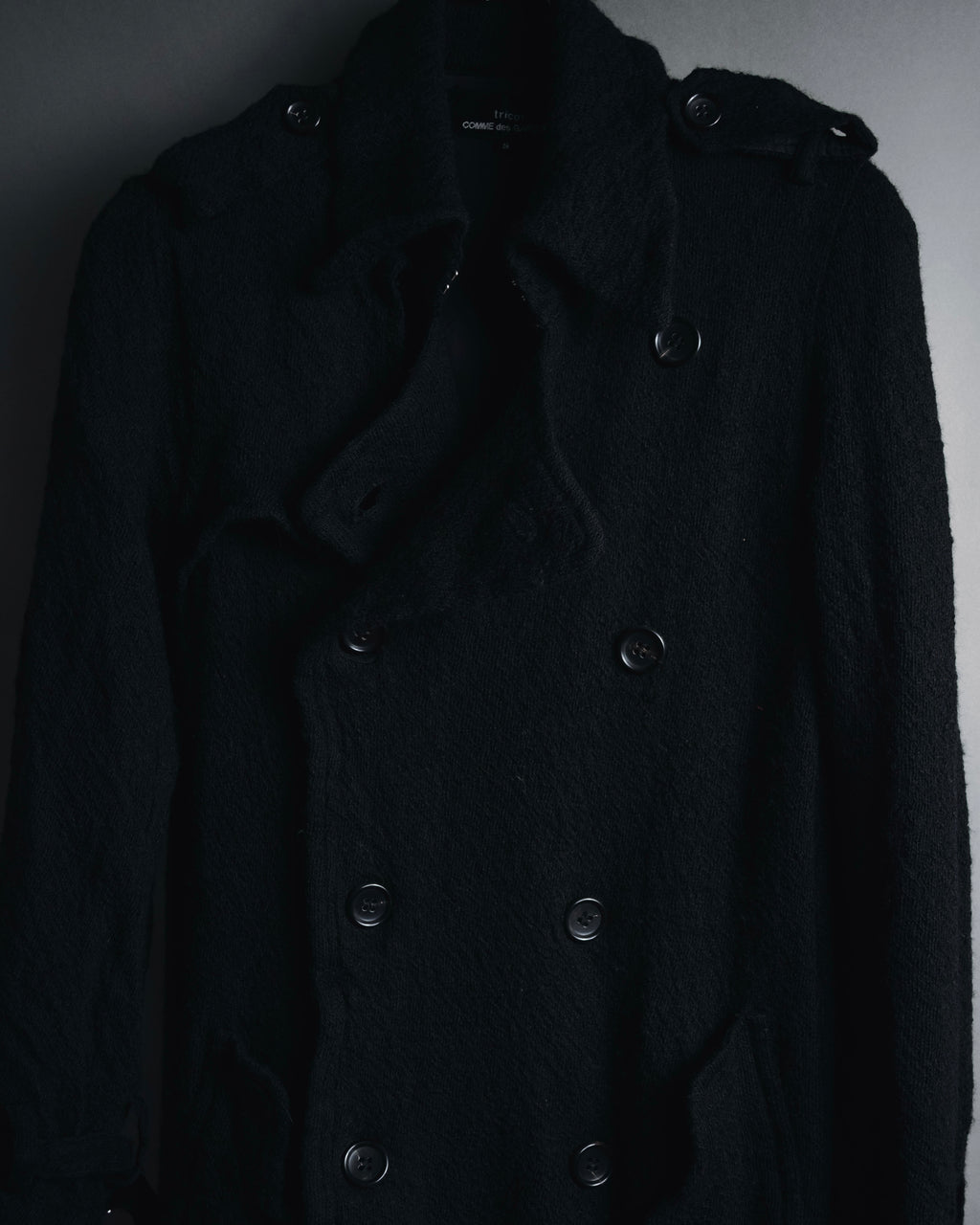 "tricot COMME des GARÇONS" 2007AW shrunk wool trench coat