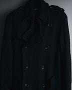 "tricot COMME des GARÇONS" 2007AW shrunk wool trench coat
