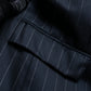 "YVES SAINT LAURENT" Peaked lapel double breasted tailored jacket ＆wide tapered slacks striped set up