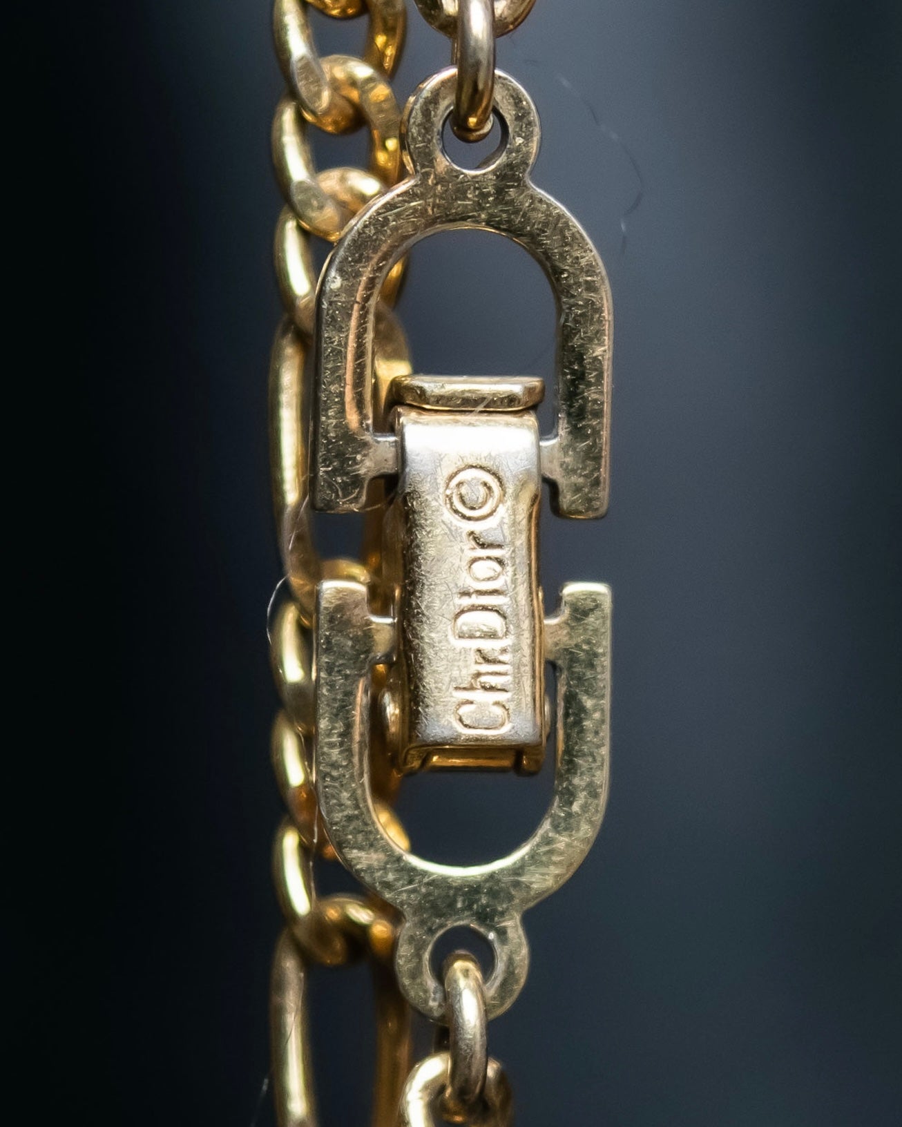 "Christian Dior" Twisted chain design bracelet