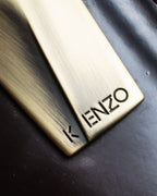 "KENZO" Camouflage design drawstring leather bag