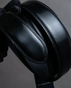 "BURBERRY" Equestrian Knight design leather belt