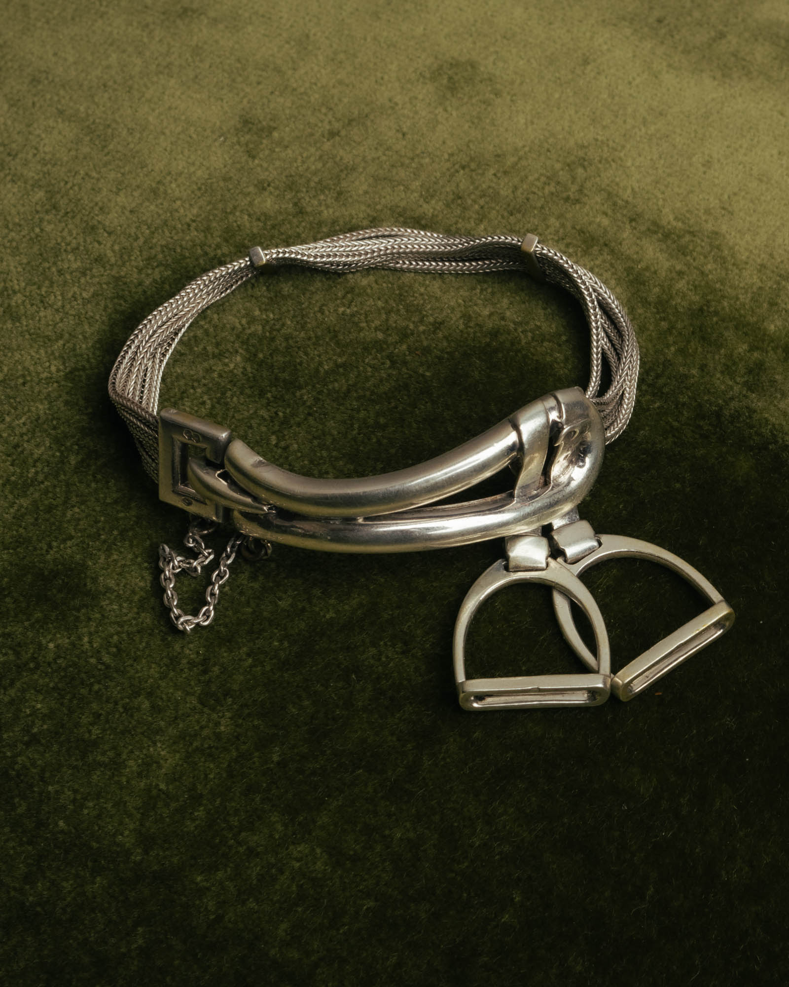 -SPECIAL- “HERMÈS” 70’s-90’s Étrier multi chain bracelet
