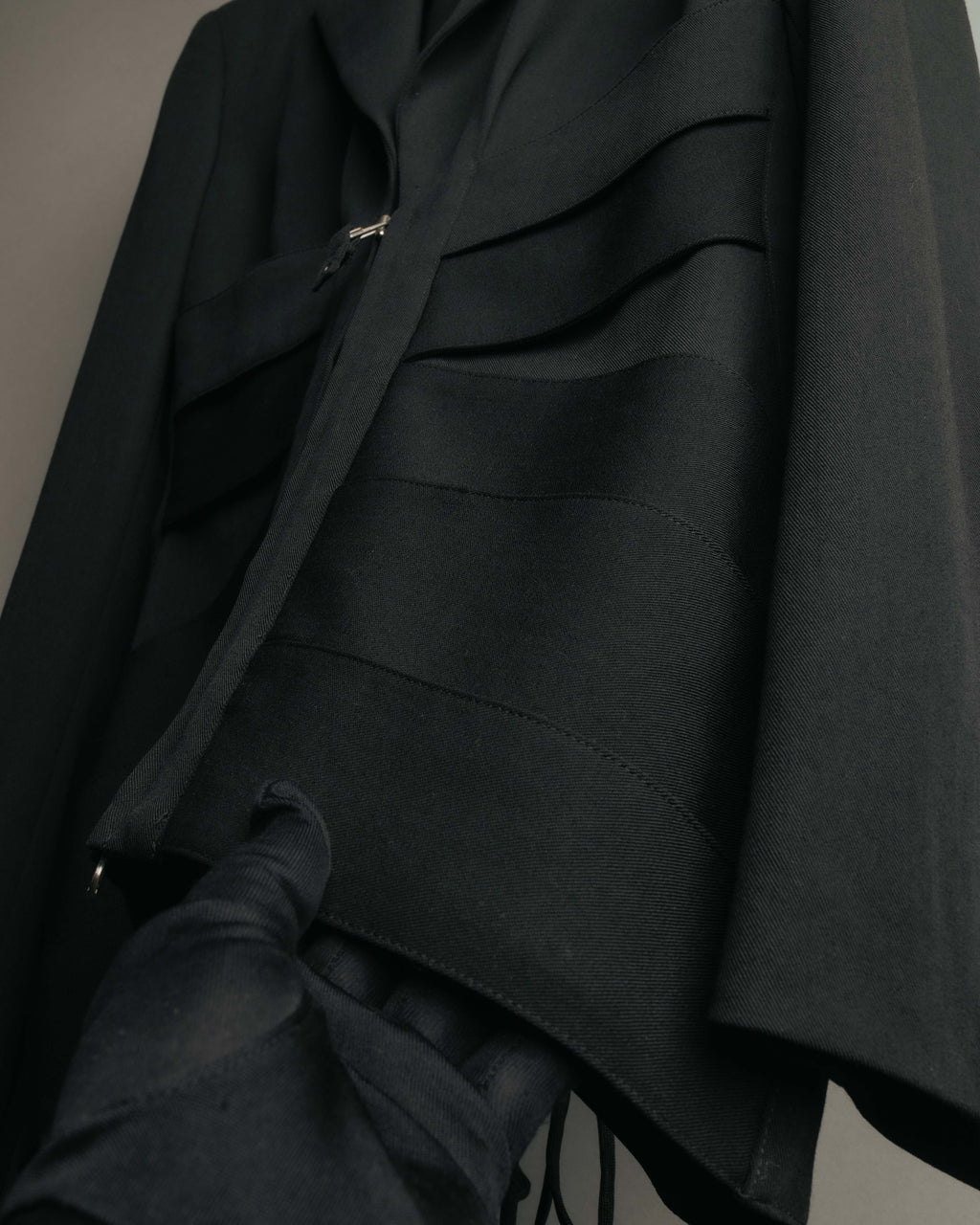 -SPECIAL- “Jean Paul GAULTIER FEMME” 2005-2011 Corset lace-up tailored zip jacket