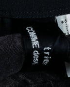 "tricot COMME des GARCONS"  Lace design at hem flare skirt