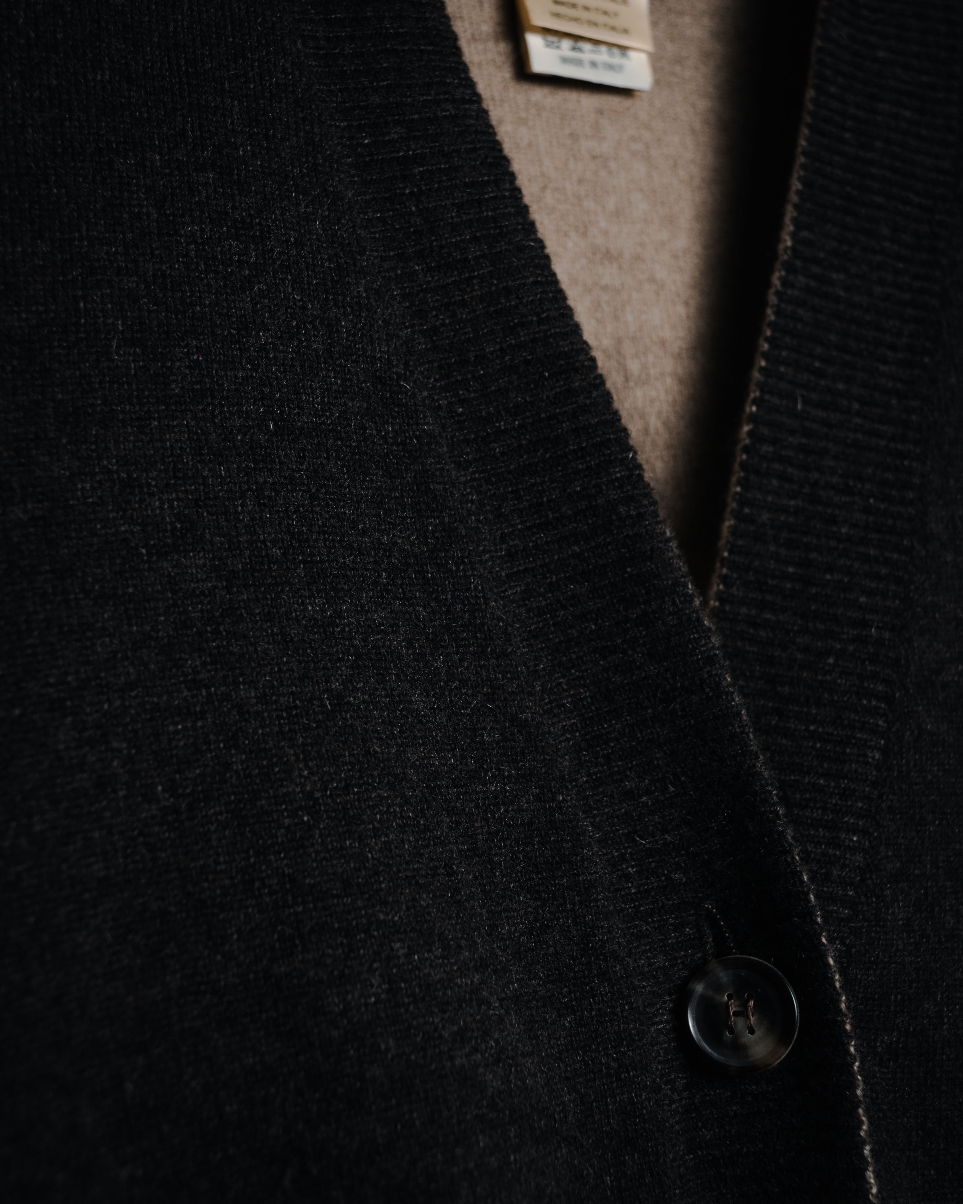 –SPECIAL– "HERMES" 90’s-00’s Double-faced reversible linen cotton cardigan