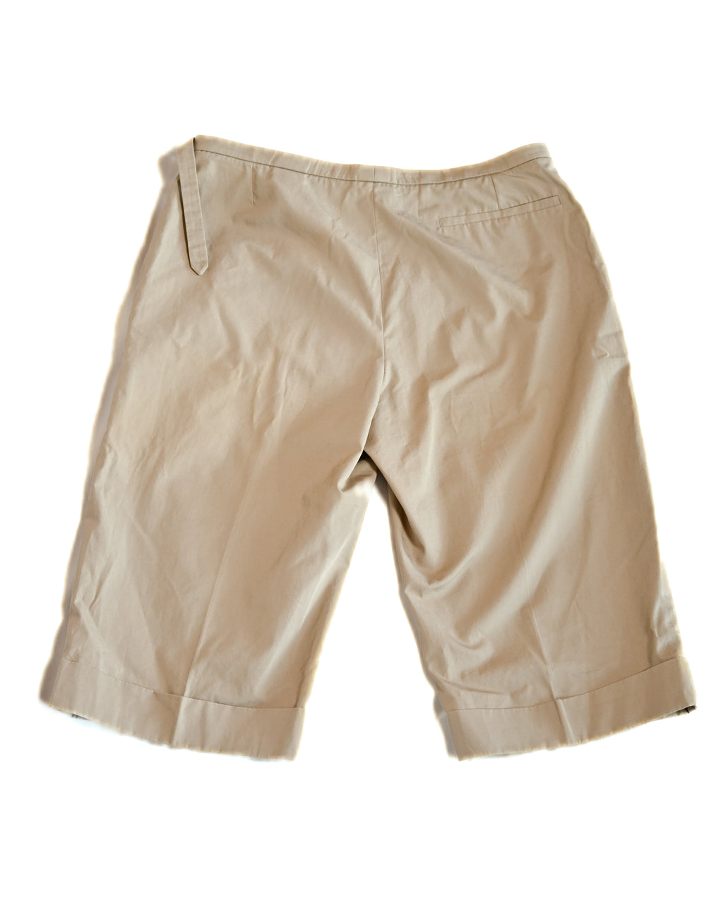 HERMES/ Waist Belt Designed Cotton Shorts