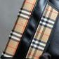 "BURBERRY" Nova check & horse riding knight pattern leather notebook cover