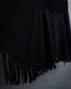 "ISSEY MIYAKE" 01AWRough knit fringe design cardigan