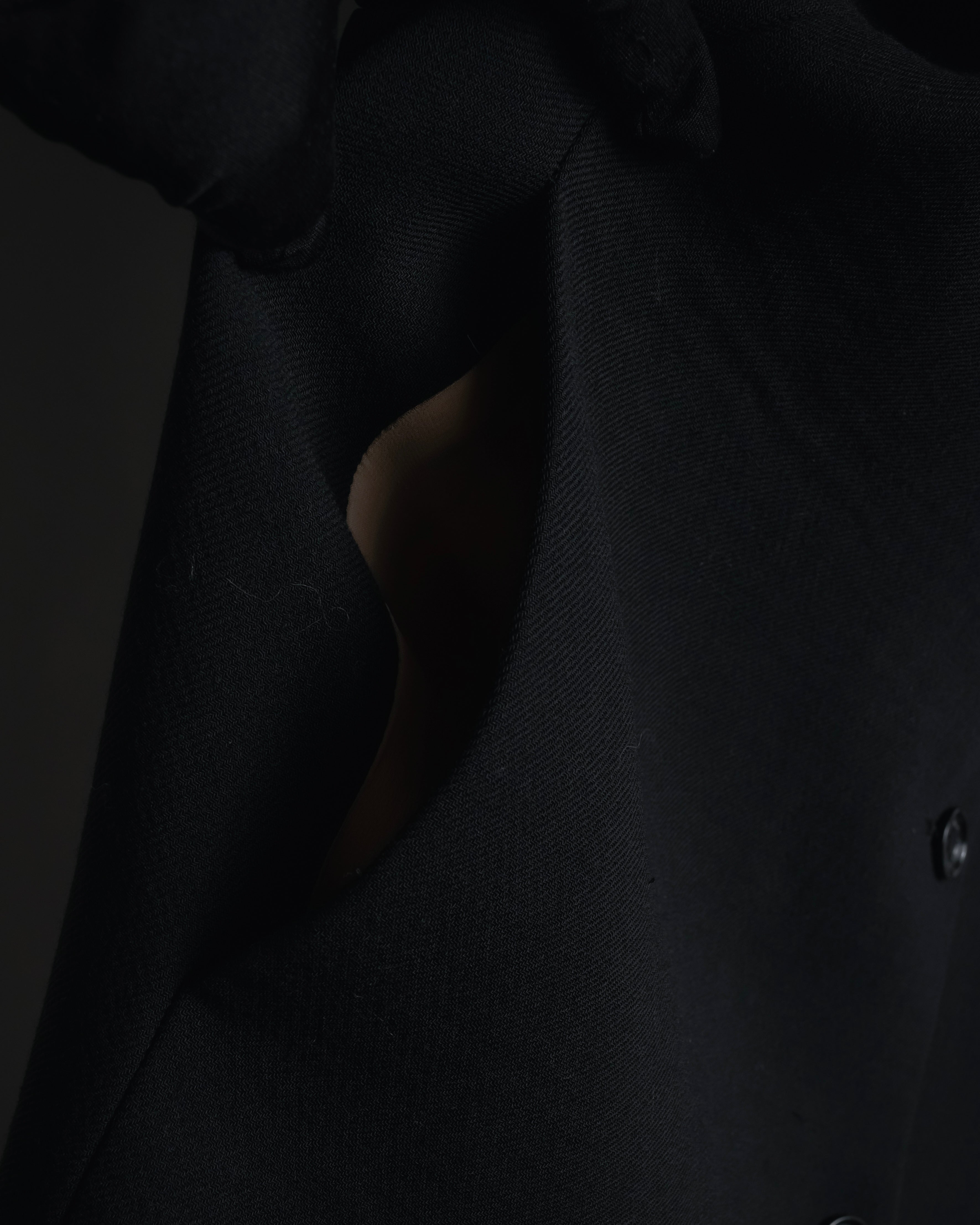 Abrigo de lana de sastrería minimalista de los años 90-00 de Dolce & Gabbana