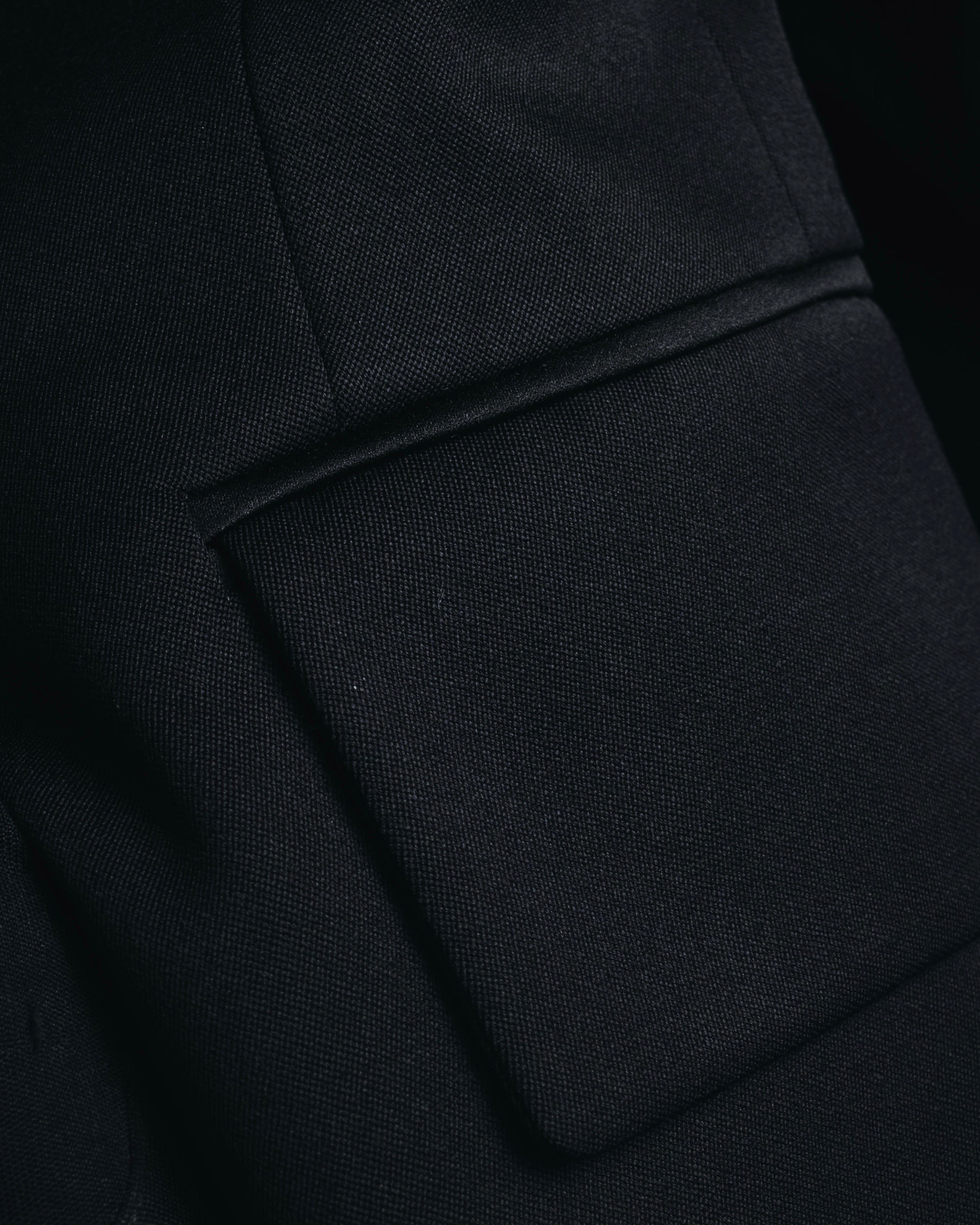 "Yves Saint Laurent" 2008AW Minimal sculpted wool jacket