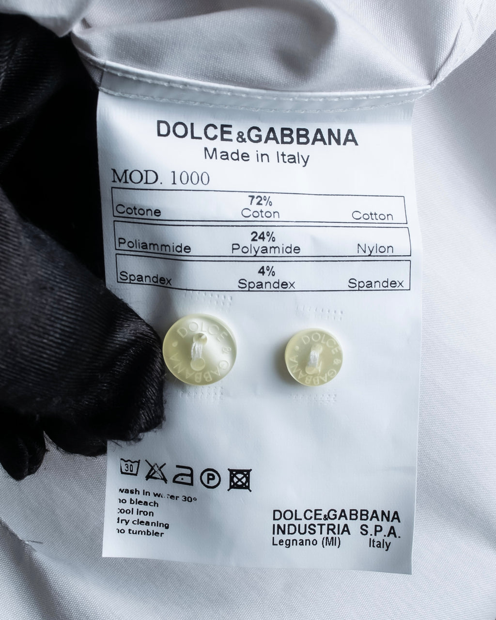 "DOLCE & GABBANA" Cuff logo engraved oversized shirt