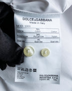 "DOLCE & GABBANA" Cuff logo engraved oversized shirt