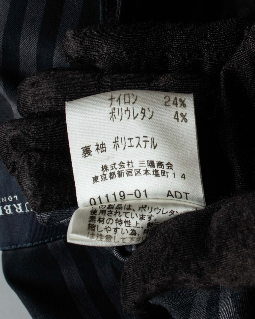 "BURBERRY" Combination leather design check pattern one-shoulder bag