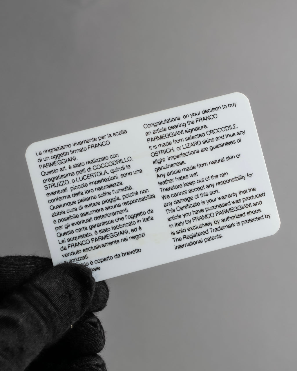 "Franco Parmiggiani" Turn lock design crocodile texture hand bag
