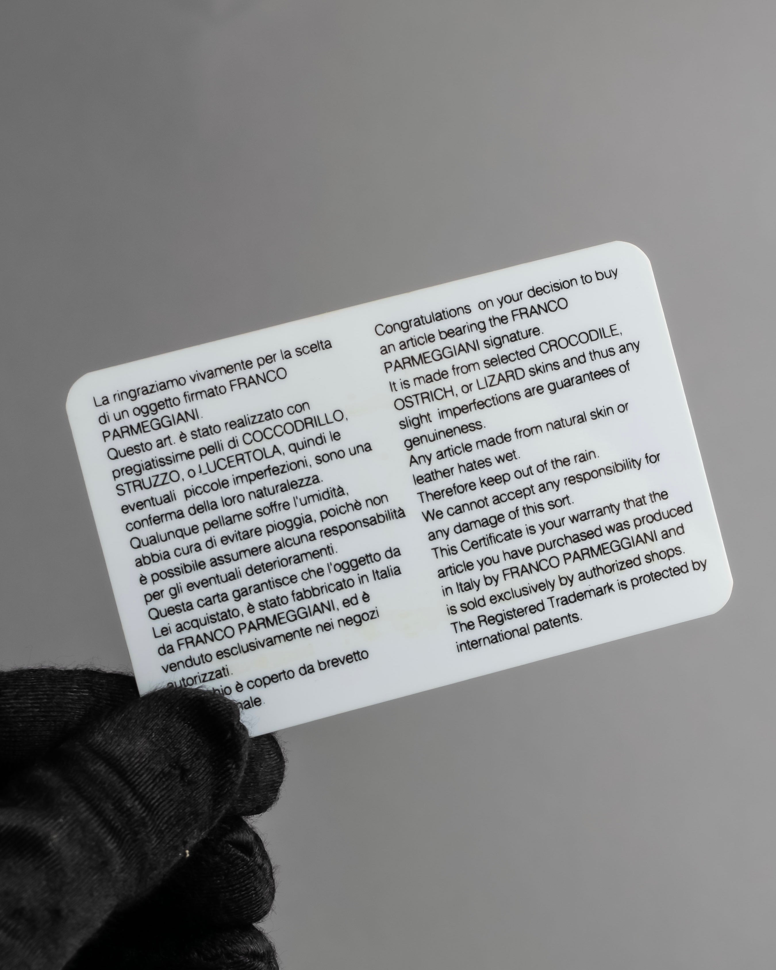 "Franco Parmiggiani" Turn lock design crocodile texture hand bag