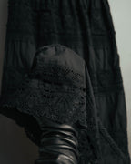 -SPECIAL- “tricot COMME des GARÇONS“ 2002SS Lace panel gathered skirt