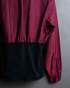 "JEAN PAUL GAULTIER FEMME"
 Waist different material switching design shirt