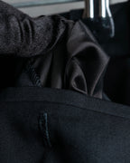 "Chloe" Oversized wool matte black set up