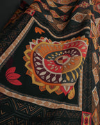 "Salvatore Ferragamo" 2010's Geometric tribal print silk scarf