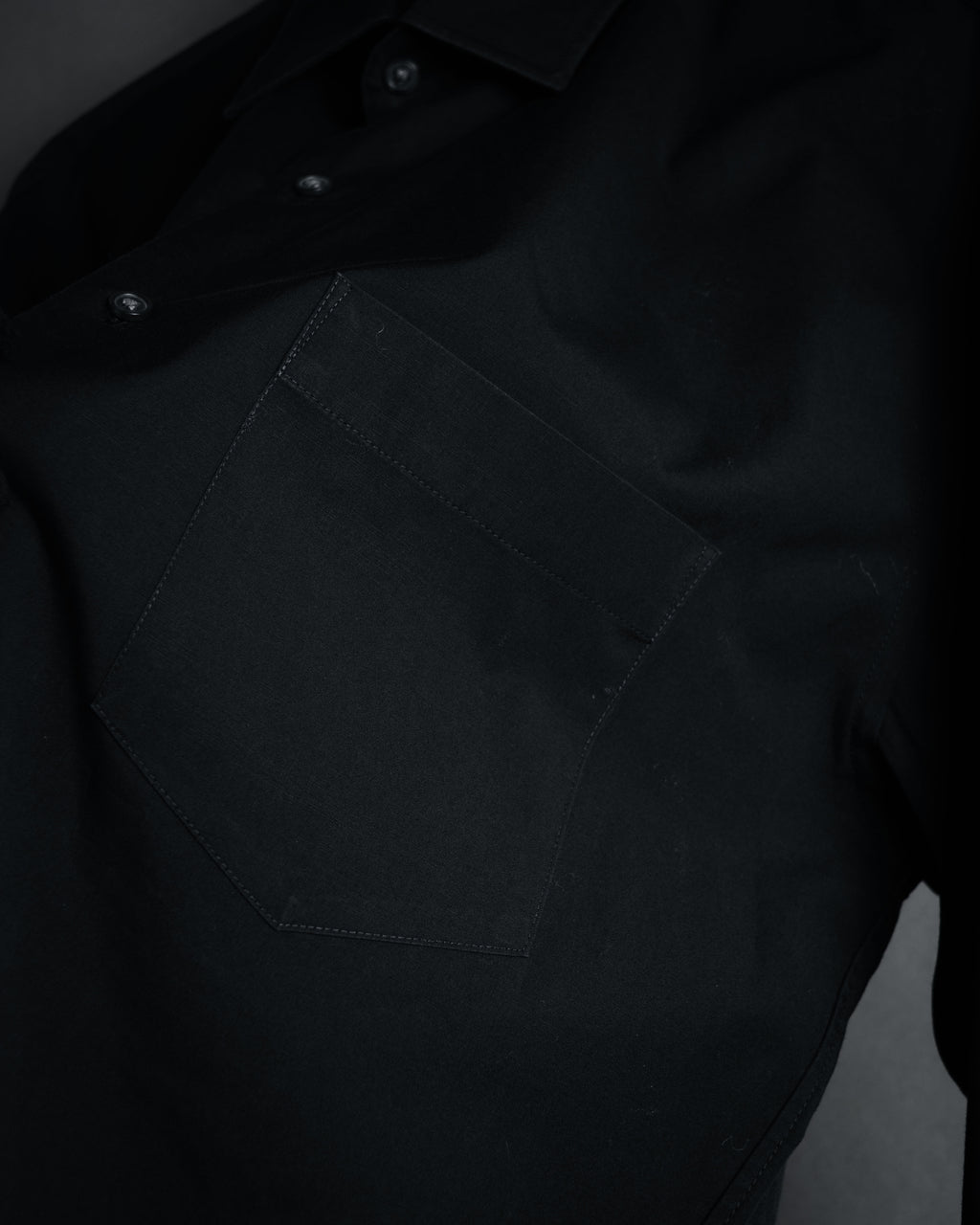 "SAINT LAURENT" 2017 season minimalist black dress shirt