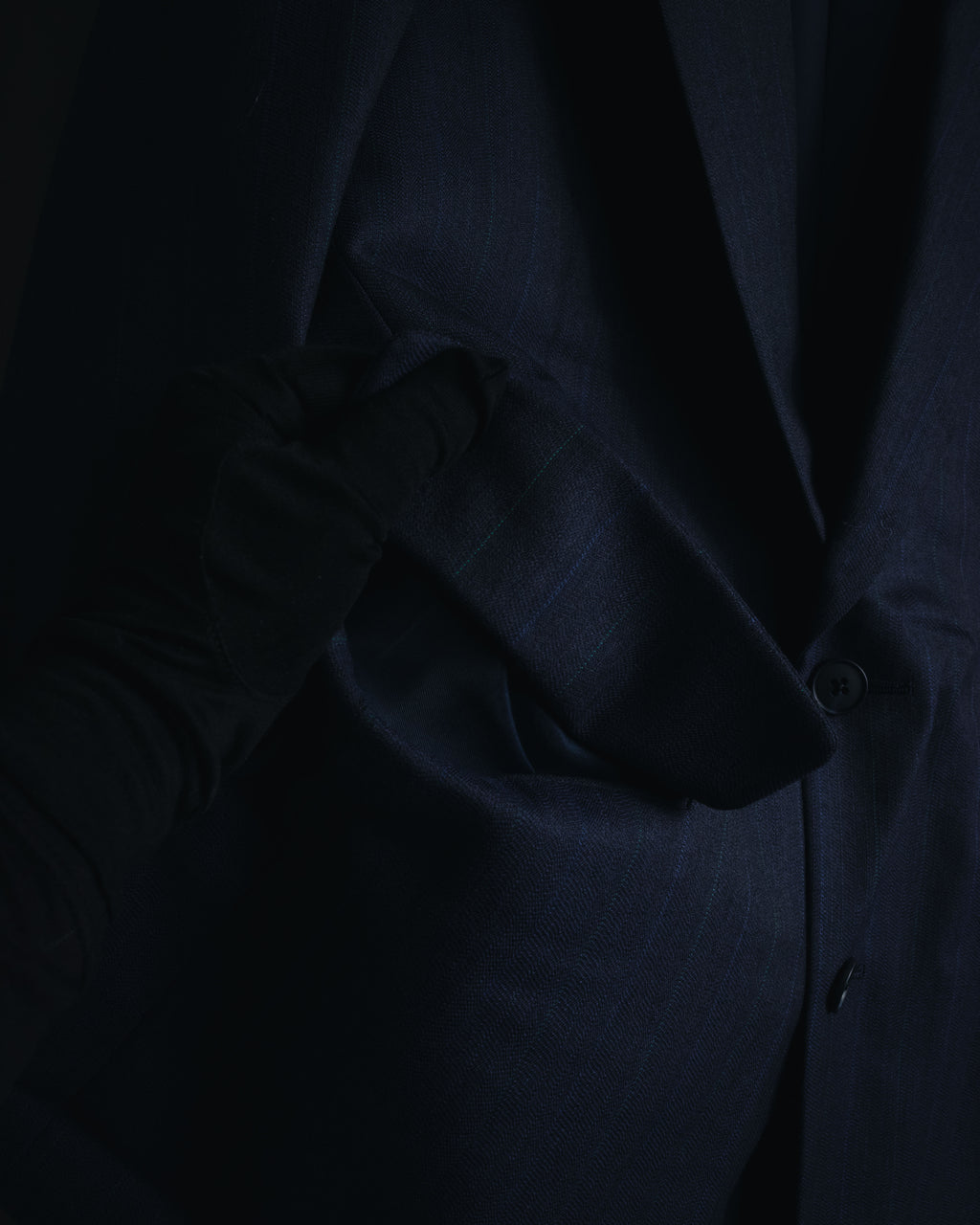 "BALENCIAGA" Tailored Two-Piece Suit Set with Subtle Pinstripes