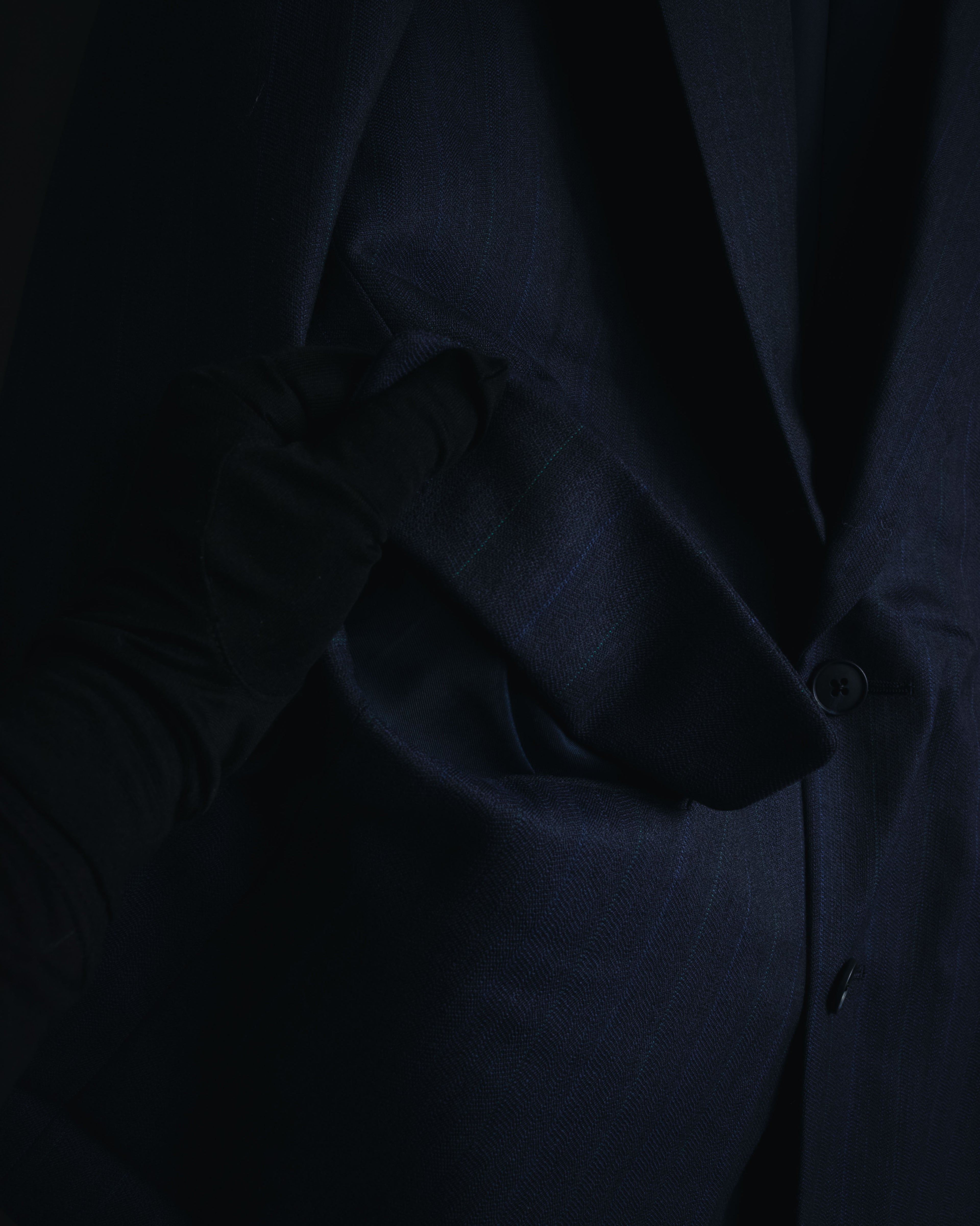 "BALENCIAGA" Tailored Two-Piece Suit Set with Subtle Pinstripes