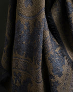 "BALENCIAGA" Large size lame jacquard weave stole