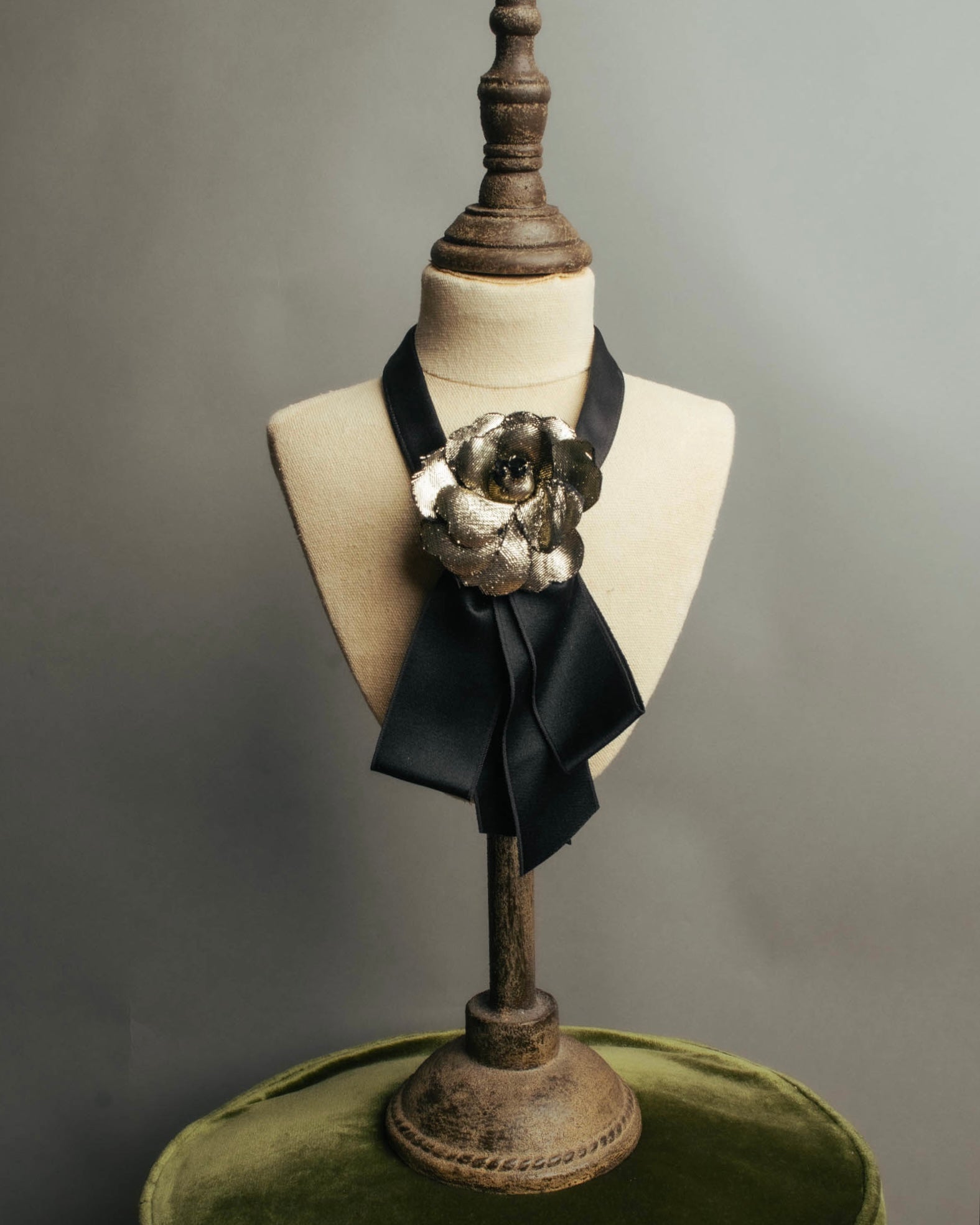 “CHANEL” 2010’s-2020’s camellia ribbon choker