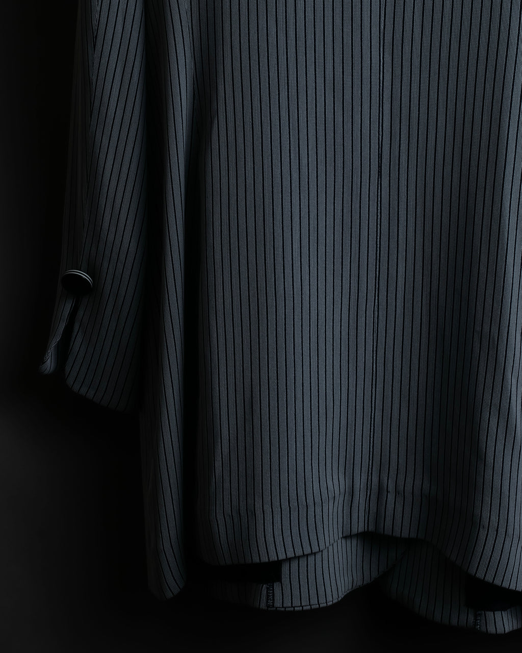 "Christian Dior" Pinstripe collarless jacket